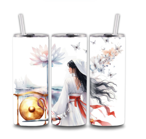 20 oz Stainless Steel Tumbler Hmong Shaman-Inspired