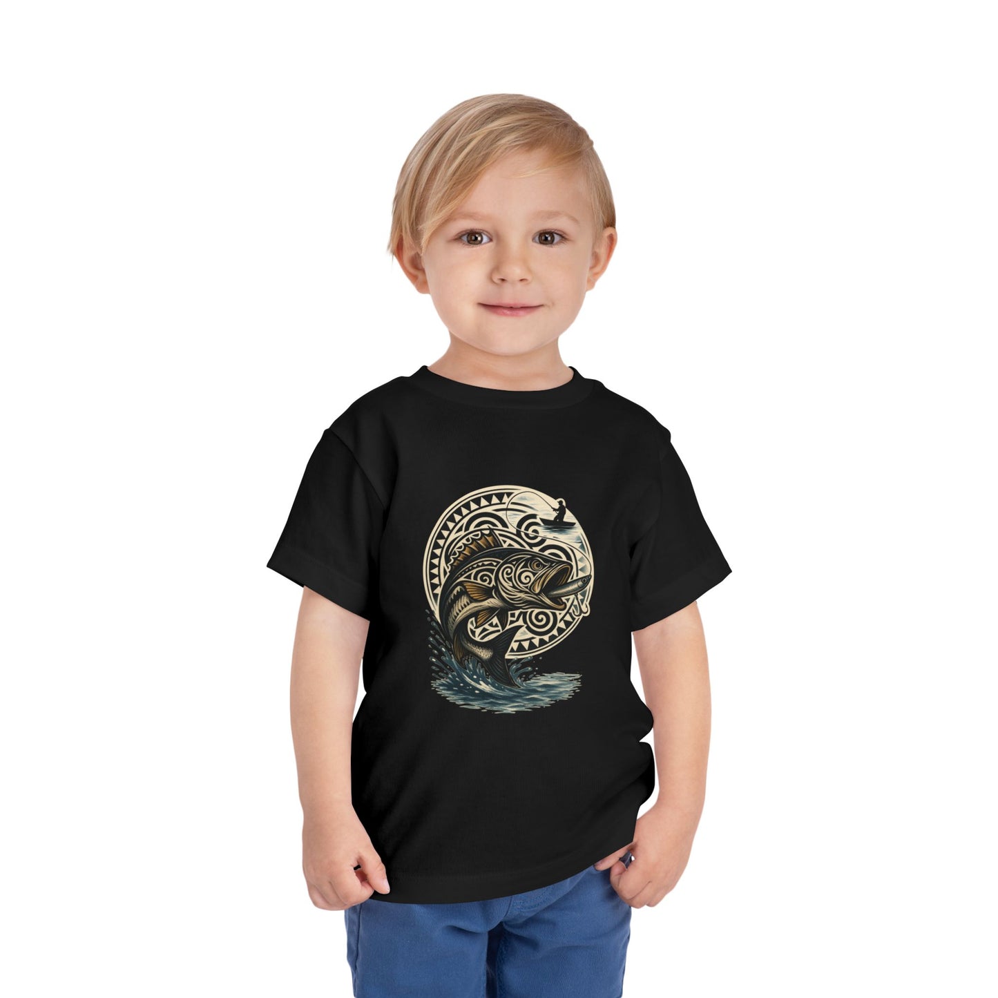 Toddler Hmong Fishing Enthusiast  Short Sleeve Tee